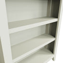 Grantham White Painted Wide Bookcase by Lavishway | Book Shelves and Cabinets-31179
