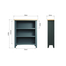Grantham Oak Top Wide Bookcase by Lavishway | Book Shelves and Cabinets-36903