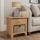 Guildford Solid Oak 1 Drawer Unit Cabinet by Lavishway | Side Tables-36664