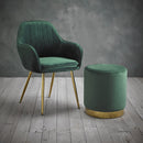 Lara Green Velvet Dining Chair Set of 2 by Lavishway | Dining Chairs-35339