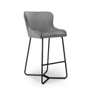 Gala Brushed Velvet Bar Stool In Pair by Lavishway | Bar Stools-27147