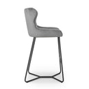 Gala Brushed Velvet Bar Stool In Pair by Lavishway | Bar Stools-27152
