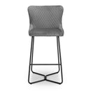 Gala Brushed Velvet Bar Stool In Pair by Lavishway | Bar Stools-27150