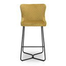 Gala Brushed Velvet Bar Stool In Pair by Lavishway | Bar Stools-27149