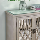 Gallo 4 Doors Mirrored Long Sideboard by Lavishway | Sideboards-25482