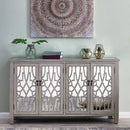 Gallo 4 Doors Mirrored Long Sideboard by Lavishway | Sideboards-25480