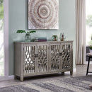 Gallo 4 Doors Mirrored Long Sideboard by Lavishway | Sideboards-25479