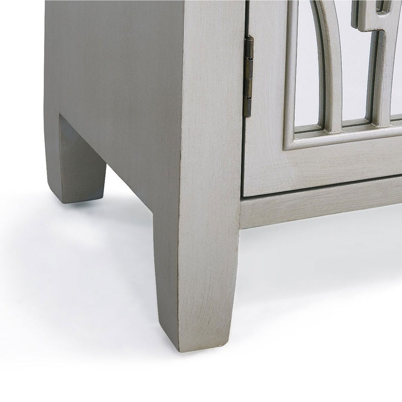 Gallo 4 Doors Mirrored Long Sideboard by Lavishway | Sideboards-25487