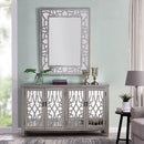 Gallo 4 Doors Long Sideboard With Mirror by Lavishway | Wall Mirrors-25468