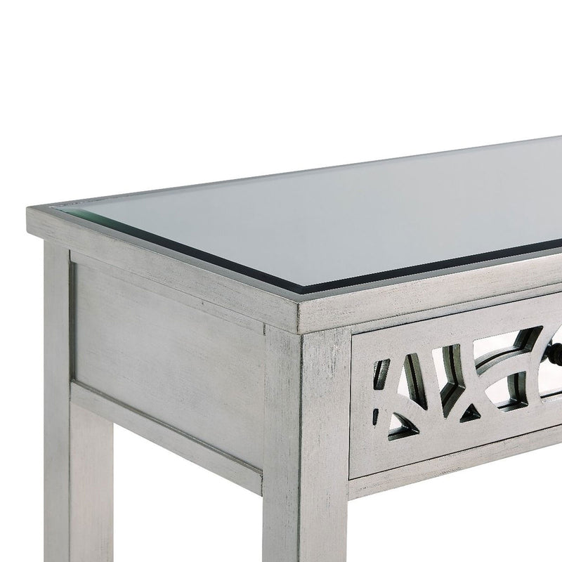 Gallo Champagne 2 Drawers Console Table by Lavishway | Hallway Console Table-25434