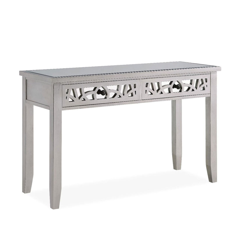 Gallo Champagne 2 Drawers Console Table by Lavishway | Hallway Console Table-25432