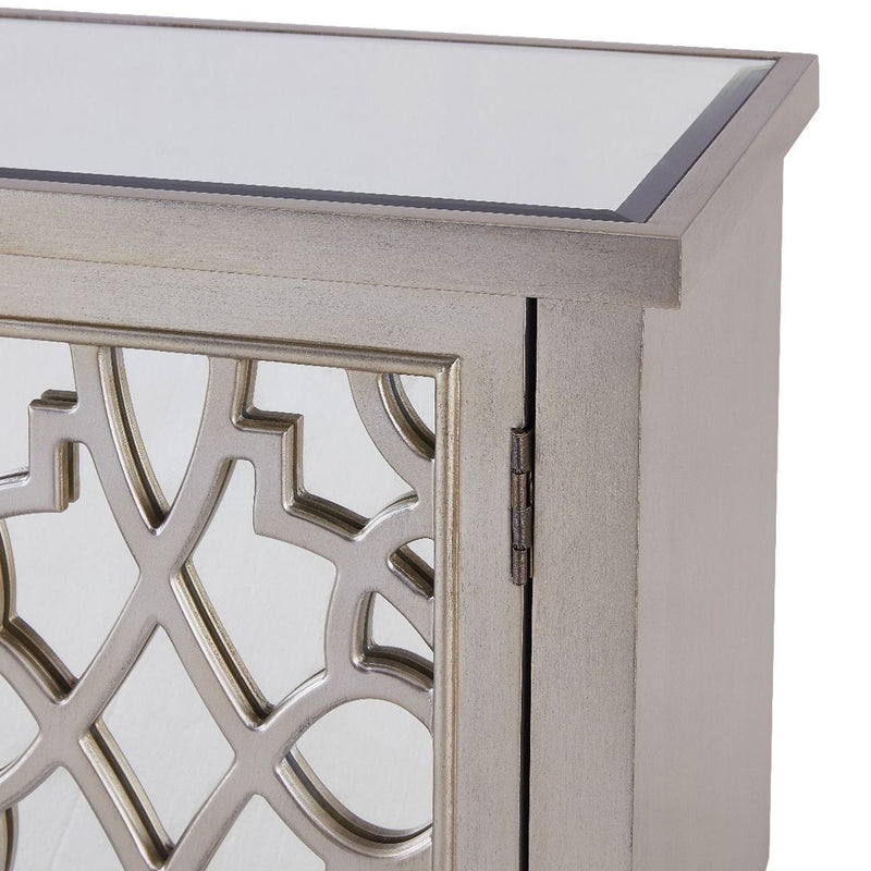 Gallo Champagne Mirrored Top TV Unit by Lavishway | TV Units Cabinets-25361