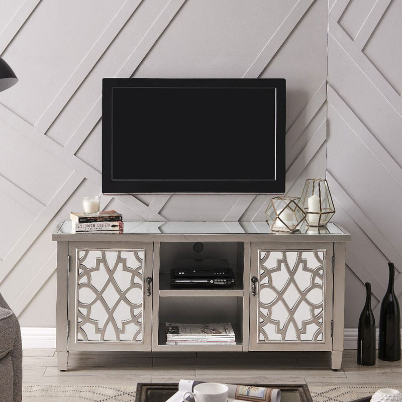 Gallo Champagne Mirrored Top TV Unit by Lavishway | TV Units Cabinets-25354