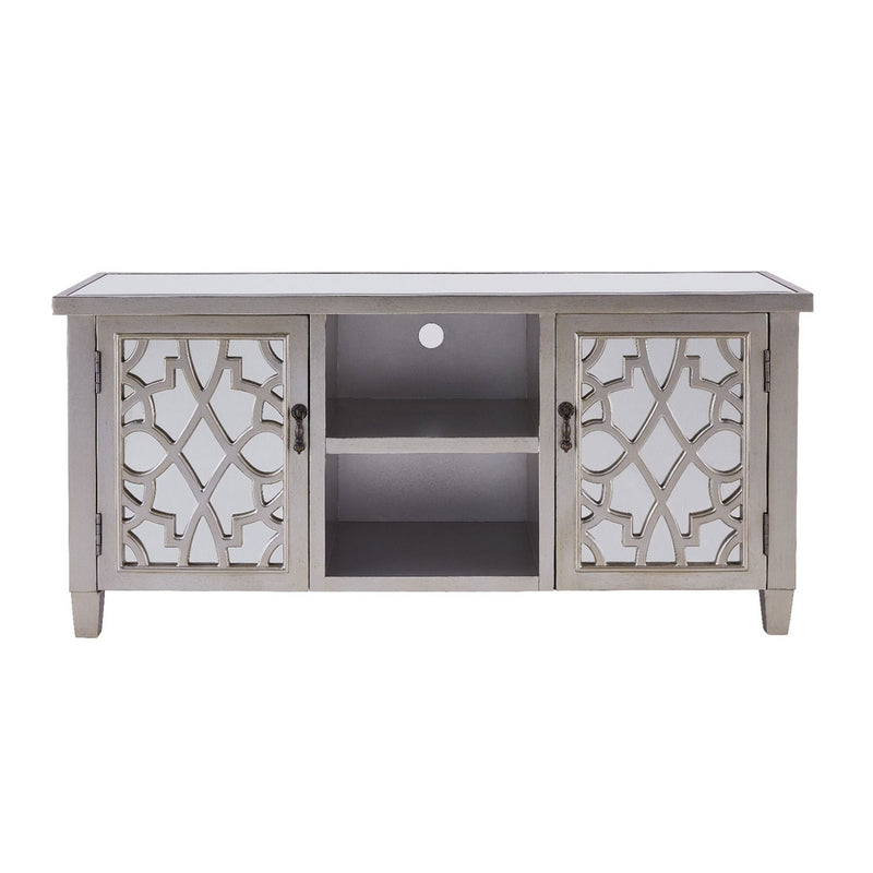 Gallo Champagne Mirrored Top TV Unit by Lavishway | TV Units Cabinets-25356