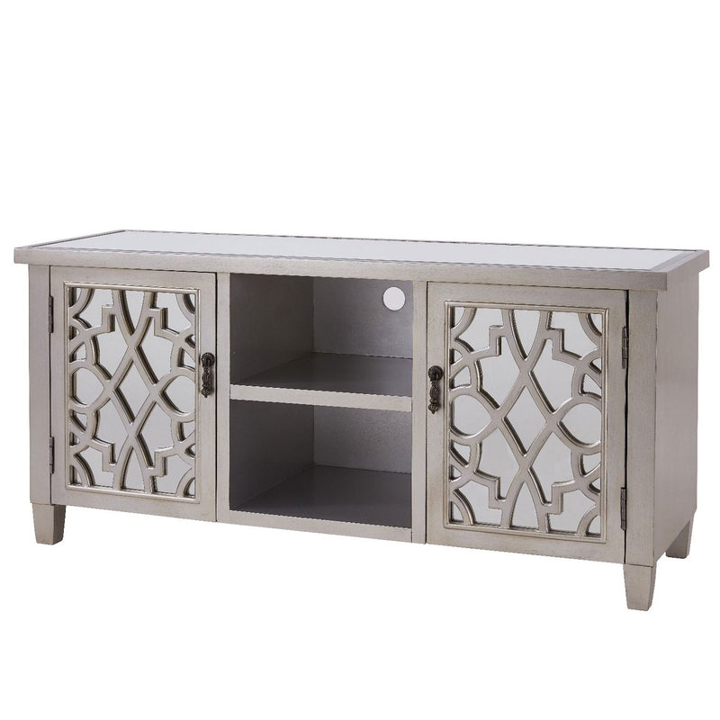 Gallo Champagne Mirrored Top TV Unit by Lavishway | TV Units Cabinets-25355
