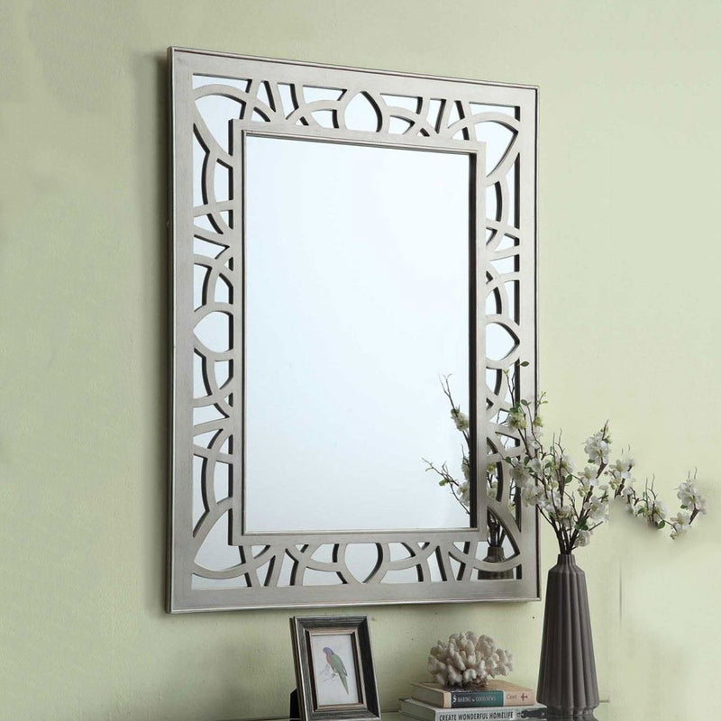 Gallo Mirrored Drawer Chest & Wall Mirror by Lavishway | Wall Mirrors-25496