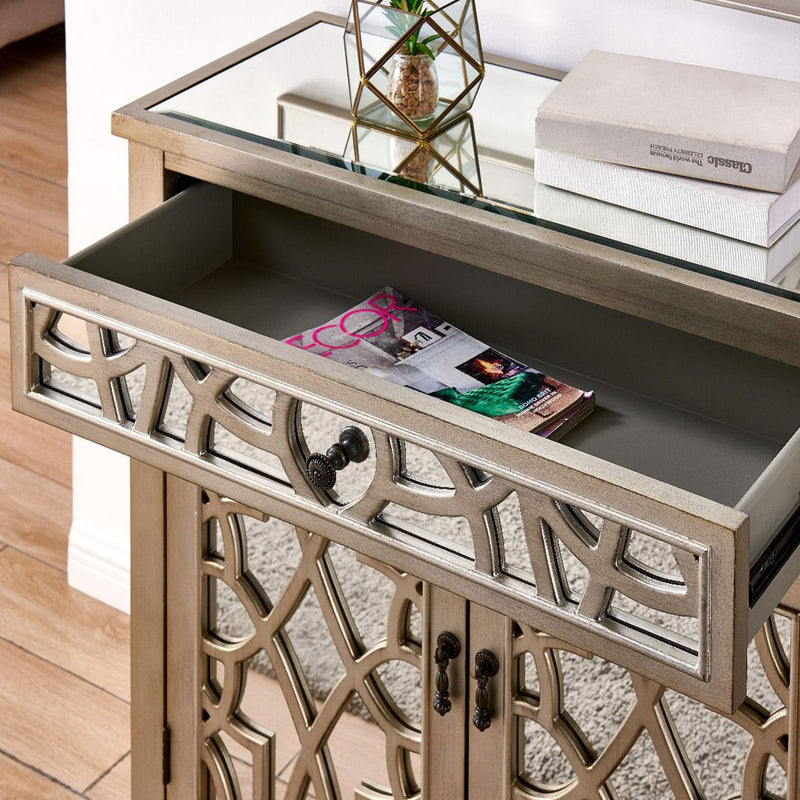 Gallo Mirrored Drawer Chest & Wall Mirror by Lavishway | Wall Mirrors-25501