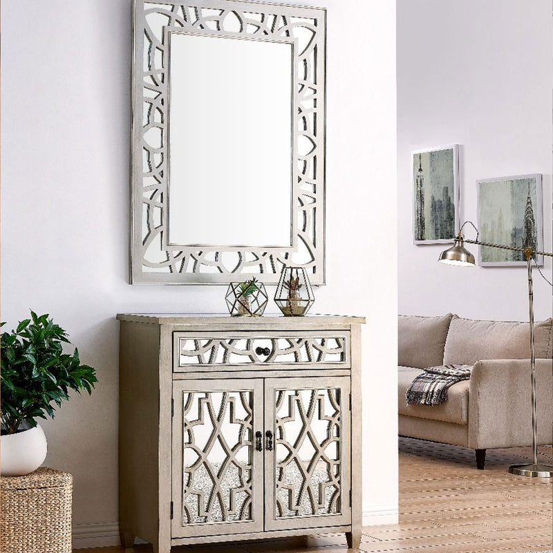 Gallo Mirrored Drawer Chest & Wall Mirror by Lavishway | Wall Mirrors-25493