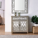 Gallo Mirrored Top 2 Doors Chest by Lavishway | Chest Of Drawers-25530