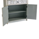 Gallo Mirrored Top 2 Doors Chest by Lavishway | Chest Of Drawers-25527