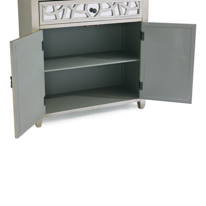 Gallo Mirrored Top 2 Doors Chest by Lavishway | Chest Of Drawers-25527