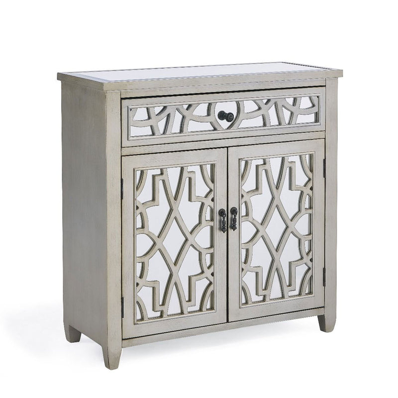 Gallo Mirrored Top 2 Doors Chest by Lavishway | Chest Of Drawers-25525
