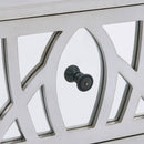 Gallo 2 Drawers Mirrored Top Lamp Table by Lavishway | Side Tables-25402