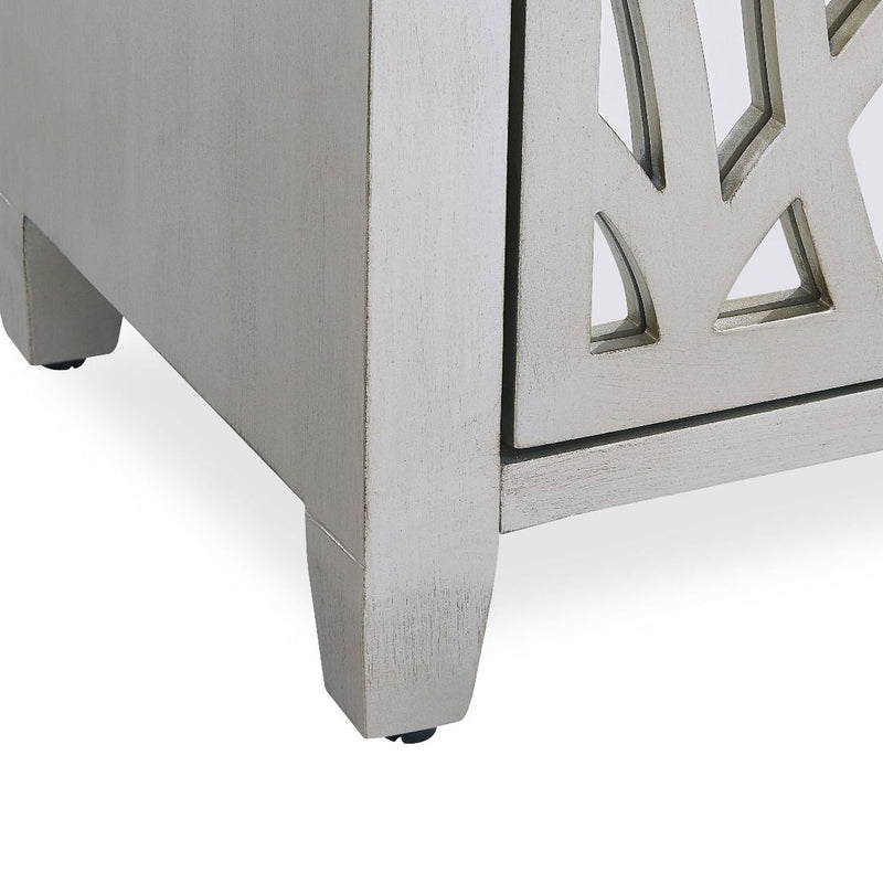 Gallo 2 Drawers Mirrored Top Lamp Table by Lavishway | Side Tables-25401