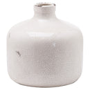 Garda Glazed White Ceramic Chive Vase by Lavishway | Vases-50958
