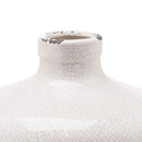 Garda Glazed White Ceramic Chive Vase by Lavishway | Vases-50959