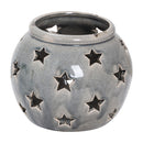 Garda Grey Star Candle Lantern by Lavishway | Candle Holders-51373