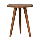 Martino Solid Wood Cube Pattern Top End Table by Lavishway | Side Tables-59974