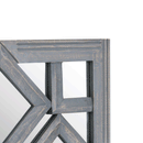 Geometric Diamond Cut Out Grey Wall Mirror by Lavishway | Wall Mirrors-50368