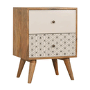 Martino Printed 2 Drawers Bedside Cabinet by Lavishway | Bedside Tables-59956