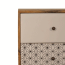 Martino Printed 2 Drawers Bedside Cabinet by Lavishway | Bedside Tables-59963