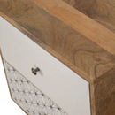 Martino Printed 2 Drawers Bedside Cabinet by Lavishway | Bedside Tables-59962