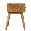 Martino Screen Printed 1 Drawer Bedside Table by Lavishway | Bedside Tables-59945