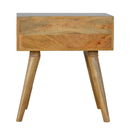 Martino Screen Printed 1 Drawer Bedside Table by Lavishway | Bedside Tables-59944