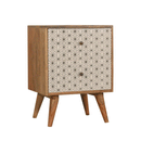 Martino Printed 2 Drawers Bedside Table by Lavishway | Bedside Tables-59934