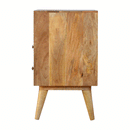 Martino Geometric Printed Bedside Table by Lavishway | Bedside Tables-59920