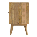 Martino Screen Printed 1 Door Bedside Cabinet by Lavishway | Bedside Tables-59903