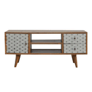 Martino Screen Printed 2 Drawers Media Unit by Lavishway | TV Units Cabinets-59893