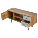 Martino Screen Printed 2 Drawers Media Unit by Lavishway | TV Units Cabinets-59894