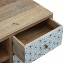 Martino Screen Printed 2 Drawers Media Unit by Lavishway | TV Units Cabinets-59896