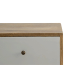 Martino White & Printed Tall 4 Drawers Chest by Lavishway | Chest Of Drawers-59883