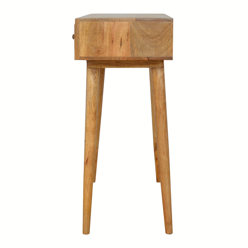 Martino Screen Printed 3 Drawers Writing Desk by Lavishway | Reclaimed Wood Desks-59874