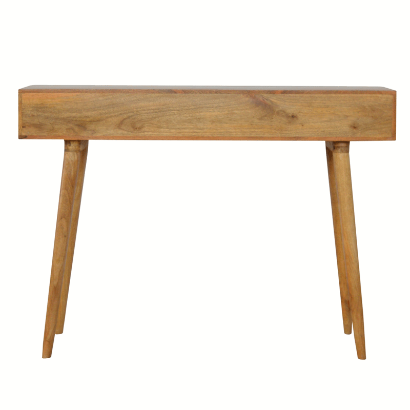 Martino Screen Printed 3 Drawers Writing Desk by Lavishway | Reclaimed Wood Desks-59870