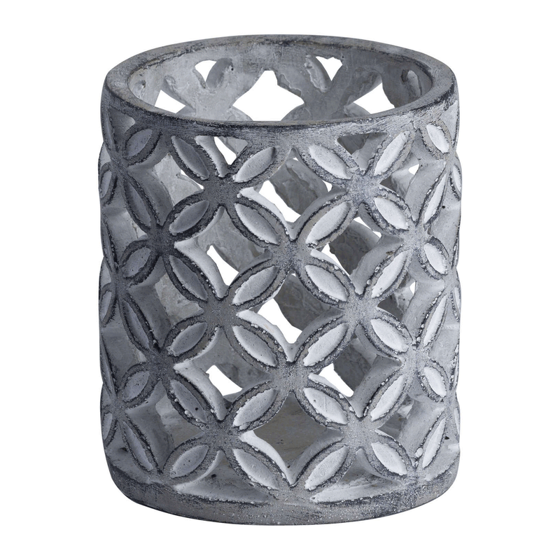 Geometric Stone Grey Candle Sconce by Lavishway | Candle Holders-50799