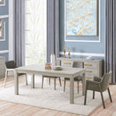 Gilroy Pattern Top Solid Wood Dining Table by Lavishway | Dining Tables-25245
