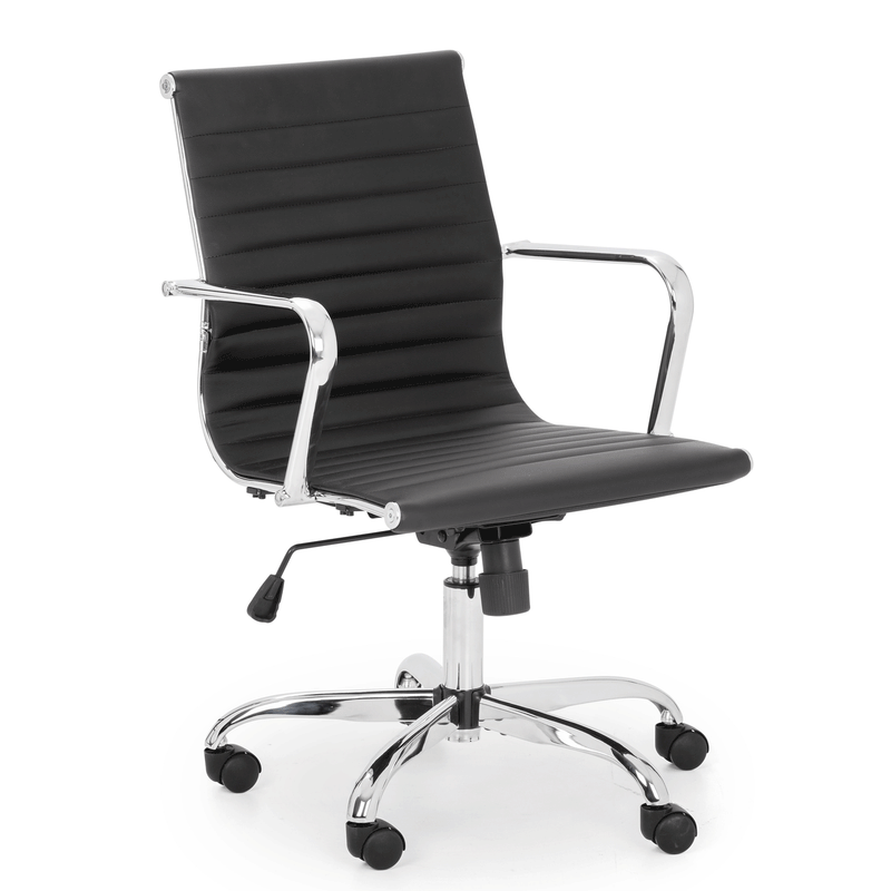 Gio Faux Leather Adjustable Office Chair by Lavishway | Leather Chairs-20194